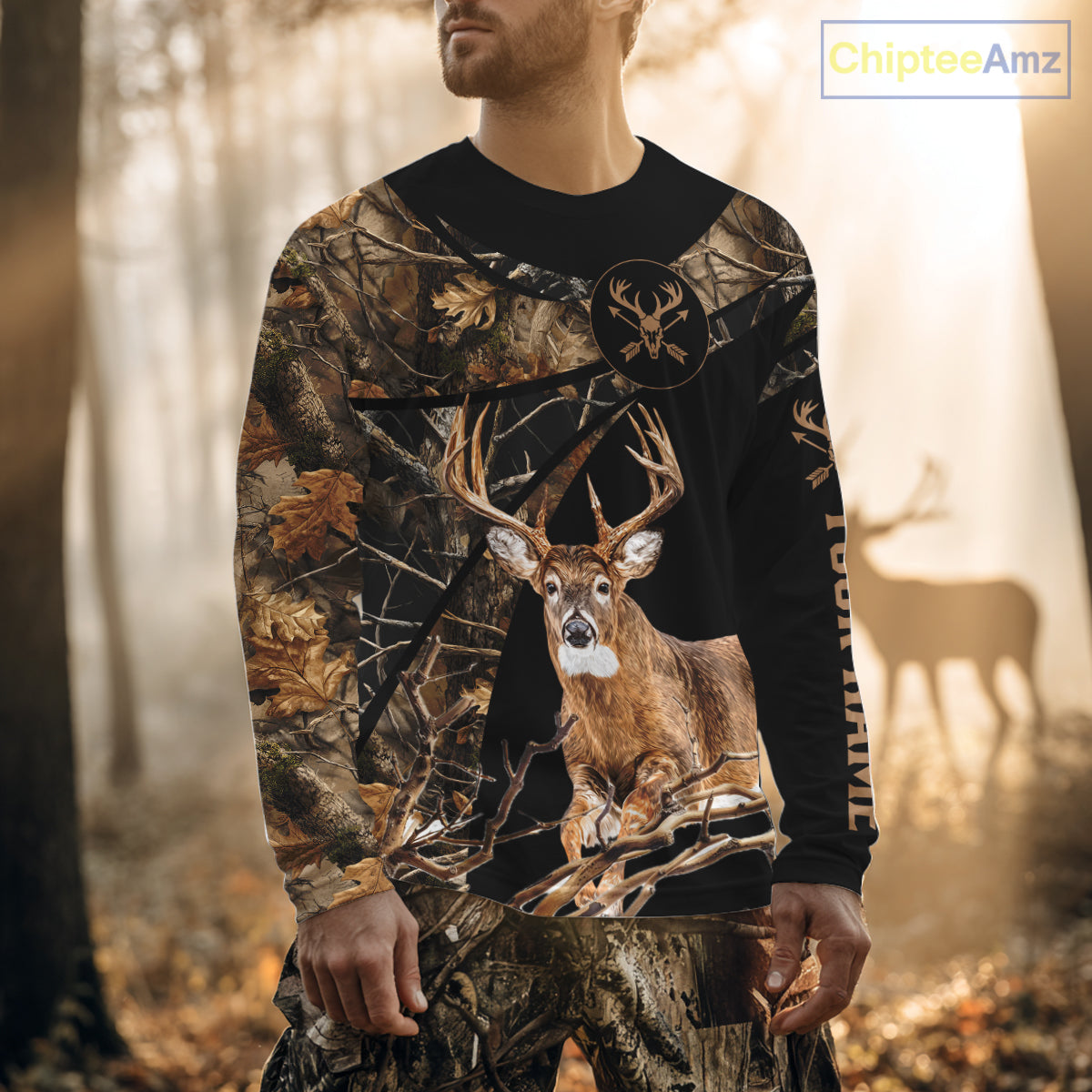 Whitetail Deer Hunting Fall Camo Shirts, Best Gift Ideas for Hunter