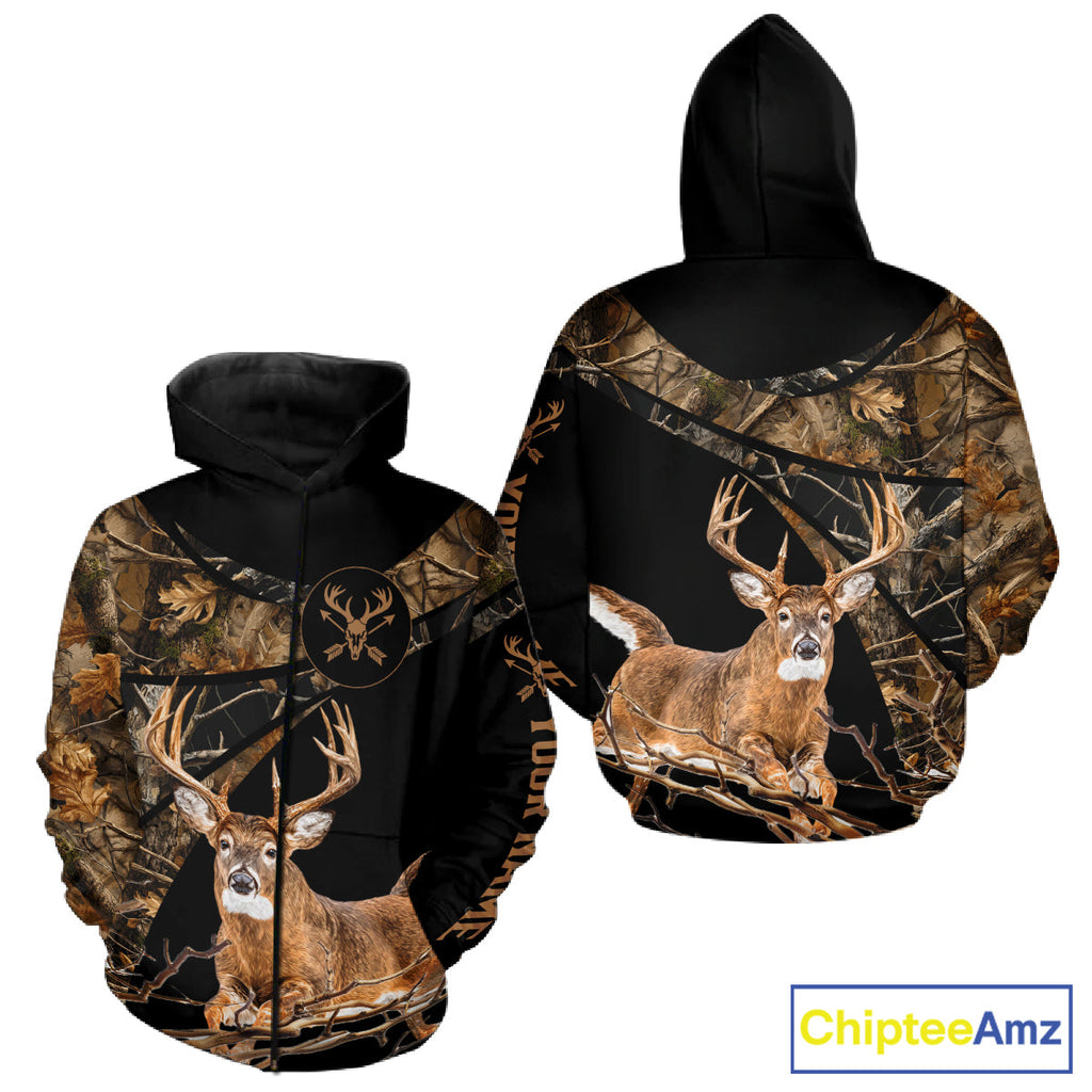 Whitetail Deer Hunting Fall Camo Shirts, Best Gift Ideas for Hunter