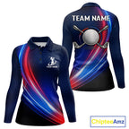 Custom Red Blue Golf Polo Shirts Personalized Golf Gifts, Team Golf Shirts