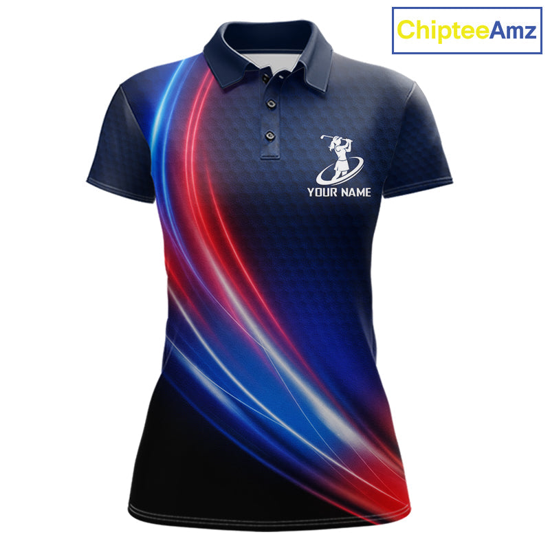 Custom Red Blue Golf Polo Shirts Personalized Golf Gifts, Team Golf Shirts