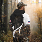 Personalized Rabbit Hunting Beagle Dog American Flag Details Camo 3D Shirts, Rabbit Hunting Gifts