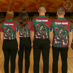 Christmas Deer Bowling Shirts Custom Christmas Bowling Team Jerseys, Xmas Bowler Gift