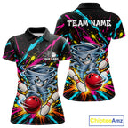 Personalized Colorful Tornado Funny Bowling Shirt Custom Bowling Team Jersey
