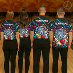 Personalized Colorful Tornado Funny Bowling Shirt Custom Bowling Team Jersey