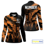 Disc Golf Polo Shirt Custom Name Orange Disc Golf Basket, Personalized Disc Golf Shirts