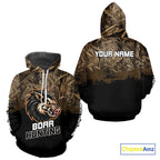 Custom Wild Boar Hunting Grass Camouflage 3D Printed Shirts, Hunting Gifts for Boar Hunter