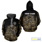 Wild Boar Hunting Camouflage 3D Custom Name Shirts, Custom Boar Hunting Gifts