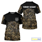 Wild Boar Hunting Camouflage 3D Custom Name Shirts, Custom Boar Hunting Gifts