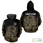 Wild Boar Hunting Camouflage 3D Custom Name Shirts, Custom Boar Hunting Gifts