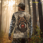 Boar Hunting Camouflage 3D All Over Printed Shirts, Boar Hunting Camo Shirt