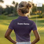 Funny Golf Balls Pattern Golf Polo Shirts Custom Name Golf Apparel