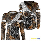 Wild Boar Hunting Rifle Vector 3D Printed Custom Name Shirts, Boar Hunting Clothing, Hunting Gifts