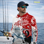 Blue Camo Striped Bass Fishing Hooded Custom Shirts, Striped Bass Team Fishing Jerseys