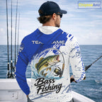 Personalized Bass Fishing Jerseys, Bass Fishing Long Sleeve Hooded Tournament Shirts