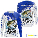 Personalized Bass Fishing Jerseys, Bass Fishing Long Sleeve Tournament Shirts