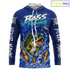 Custom Bass Fishing Shirts, Funny Bass Fishing Beer Shirts Long Sleeve Hooded For Team