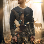 Beautiful Mallard Duck Hunting 3D Print Camouflage Shirts, Duck Hunting Clothes