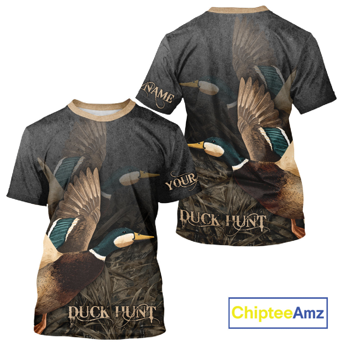 Beautiful Mallard Duck Hunting 3D Print Camouflage Shirts, Duck Hunting Clothes