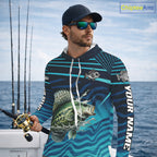 Crappie Fishing Custom Name UV Protection Long Sleeve Hooded Fishing Shirts, Crappie Team Fishing Jerseys