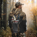 Duck Hunting American Flag Dark Camouflage Shirts, Duck Hunting Gifts
