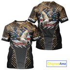 Duck Hunting American Flag Dark Camouflage Shirts, Duck Hunting Gifts