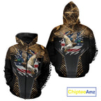Duck Hunting American Flag Dark Camouflage Shirts, Duck Hunting Gifts