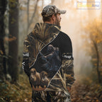 Wild Boar Bow Hunting Grim Reaper Camouflage 3D Shirts, Custom Boar Shirt