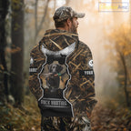 Custom Mallard Duck Black Lab Retriever Hunting Camo 3D Printed Custom Name Shirts