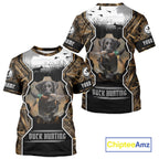 Custom Mallard Duck Black Lab Retriever Hunting Camo 3D Printed Custom Name Shirts
