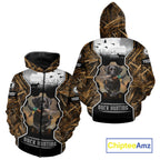Custom Mallard Duck Black Lab Retriever Hunting Camo 3D Printed Custom Name Shirts