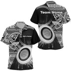 Personalized Tribal White Black Target Archery Polo Shirts Custom Archery Team Jerseys