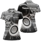 Personalized Tribal White Black Target Archery Polo Shirts Custom Archery Team Jerseys
