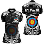 Personalized Thunder Lighting Target Archery 3D Quarter-Zip Shirts, Archery Team Jerseys