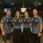 Custom Vintage Camo US Flag 8 Ball Pool Shirt, Billiard Team Jersey Polo & 1/4 Zip