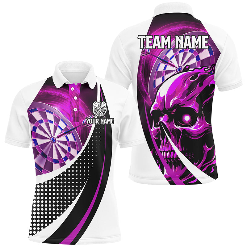 Personalized Pink Dartboard 3D Printed Skull Darts Shirts Custom Cool Darts Team Jerseys