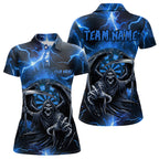 Blue Grim Reaper Custom Thunder Lightning Dart Shirts, Darts Jerseys