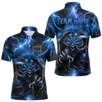 Personalized Blue Grim Reaper Custom Thunder Lightning Dart Shirts, 3D Darts Team Jerseys