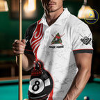 Personalized 8 Ball Pool Crown Billiard Shirt Custom Pool Jersey Billiard Team Shirt