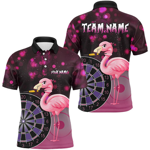 Personalized Pink Darts Flamingo Custom Darts Shirts, Funny Darts Apparel, Best Darts Gift
