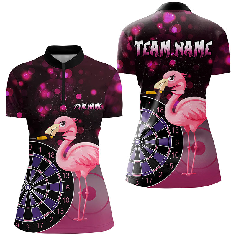 Personalized Pink Darts Flamingo Custom Darts Shirts, Funny Darts Apparel, Best Darts Gift