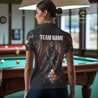 Personalized 9 Ball Tribal Billiard Shirts Custom Grim Reaper 9 Ball Pool Team Jerseys