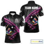 Personalized Billiard Shirts Custom 8 Ball Pool Team Jersey Polo & Quarter Zip