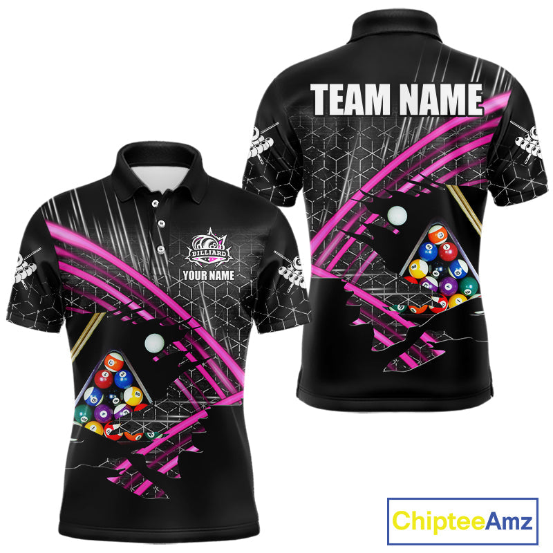 Personalized Billiard Shirts Custom 8 Ball Pool Team Jersey Polo & Quarter Zip