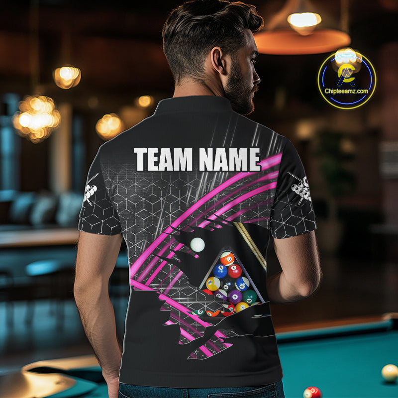 Personalized Billiard Shirts Custom 8 Ball Pool Team Jersey Polo & Quarter Zip