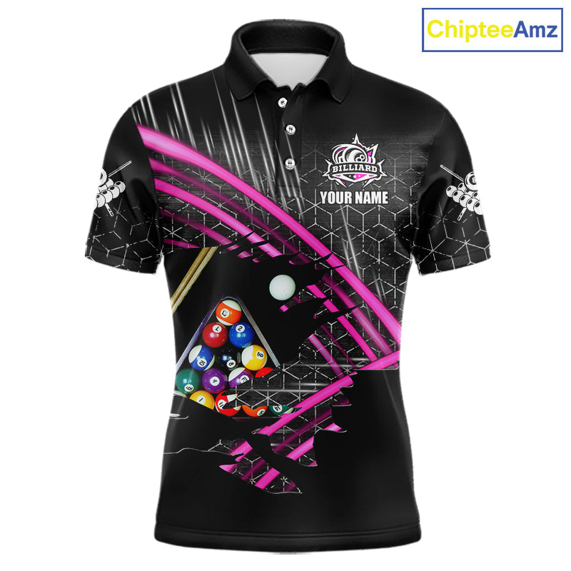 Personalized Billiard Shirts Custom 8 Ball Pool Team Jersey Polo & Quarter Zip