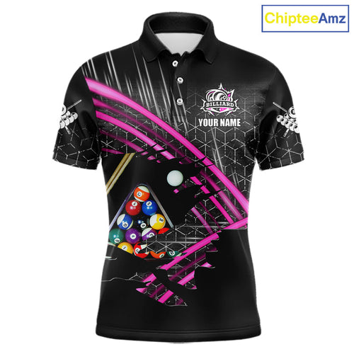 Personalized Billiard Shirts Custom 8 Ball Pool Team Jersey Polo & Quarter Zip