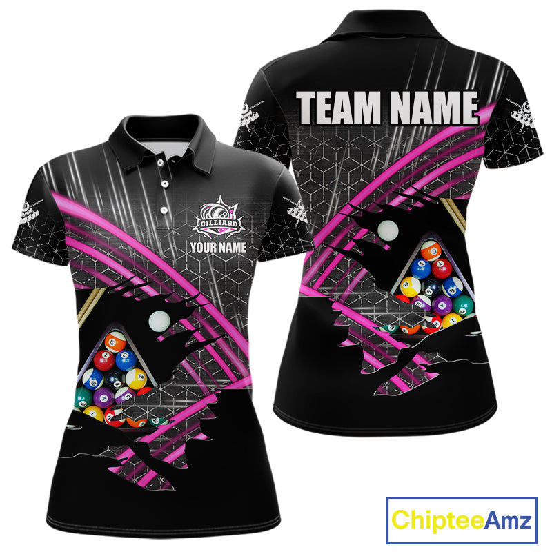 Personalized Billiard Shirts Custom 8 Ball Pool Team Jersey Polo & Quarter Zip