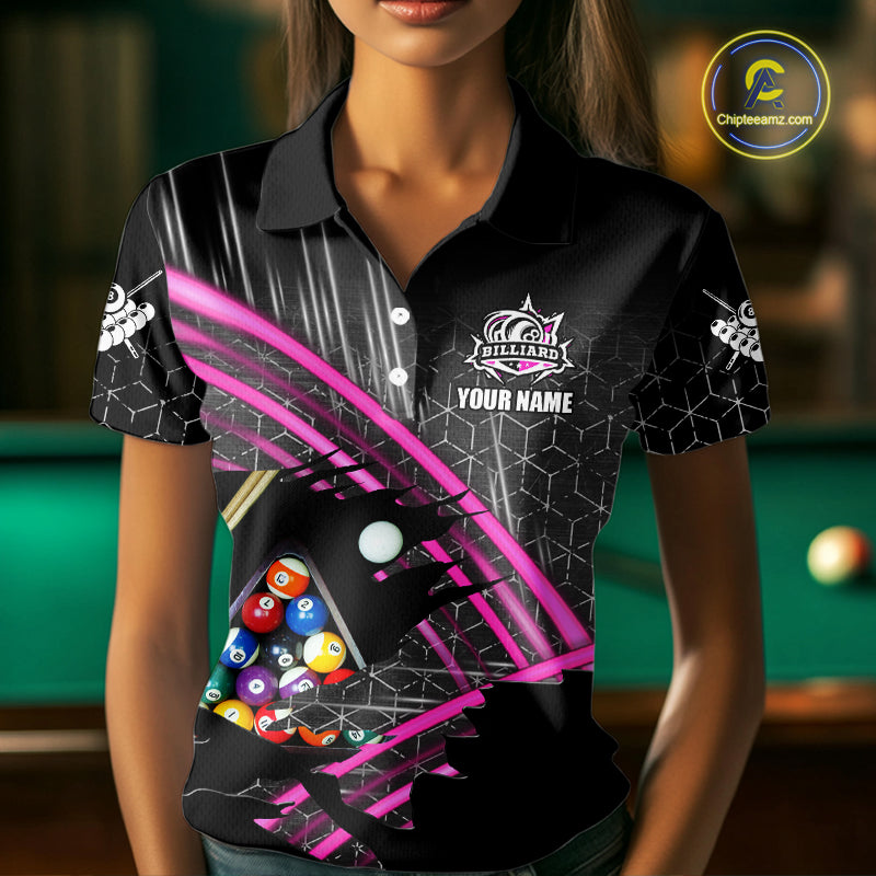 Personalized Billiard Shirts Custom 8 Ball Pool Team Jersey Polo & Quarter Zip
