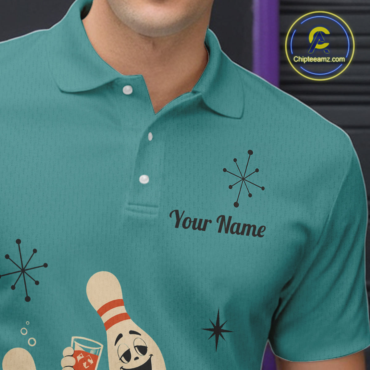 Custom Retro Funny Drunk Bowling Shirts, Personalized Drinking Bowling Team Jersey