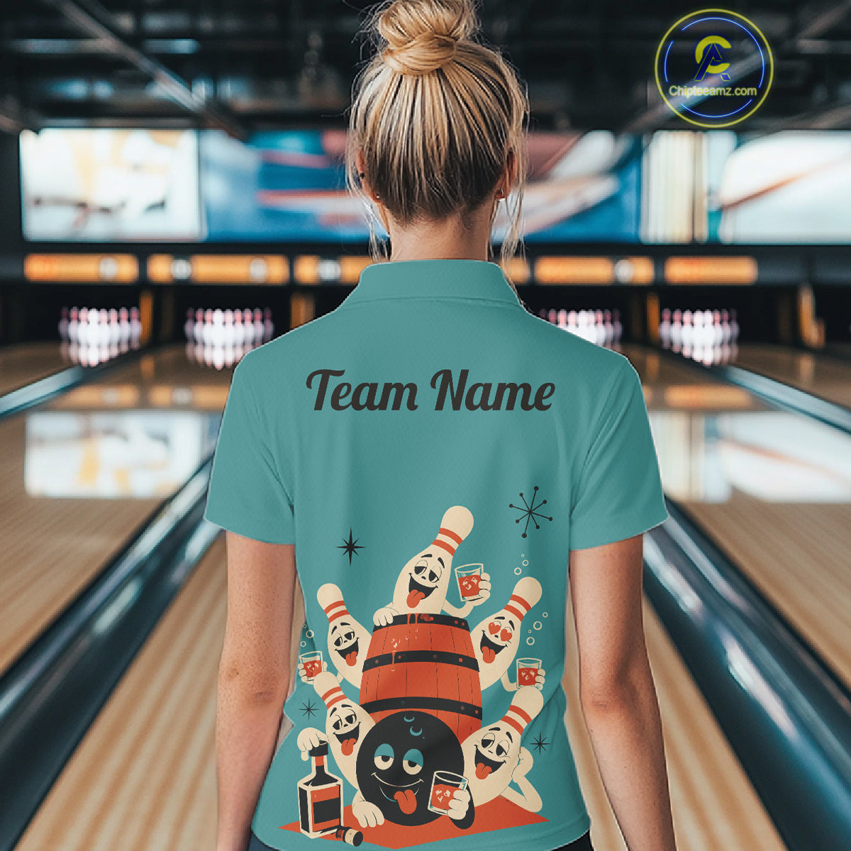 Custom Retro Funny Drunk Bowling Shirts, Personalized Drinking Bowling Team Jersey
